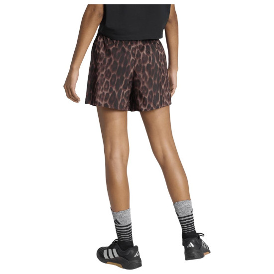 Adidas Γυναικείο σορτς Workout Essentials Leopard Woven Shorts